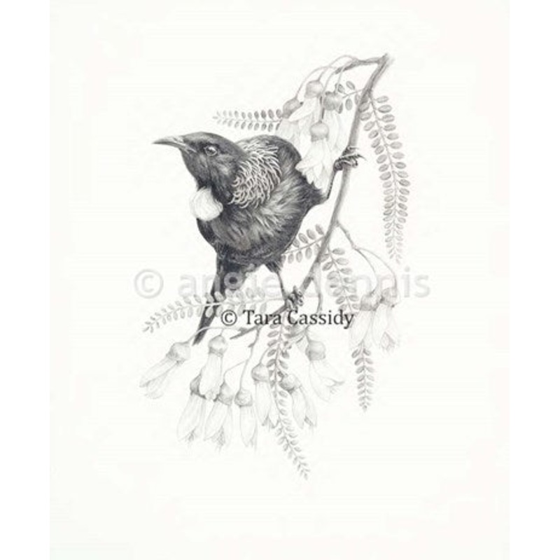 Tui & Kowhai Print by Tara Cassidy