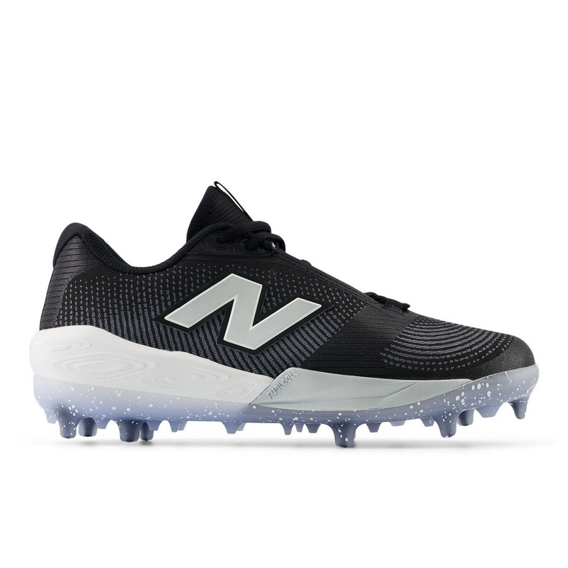 New Balance Mens FuelCell COMPv4 Molded TPU Baseball Cleats BLACK | WHITE SZ 5