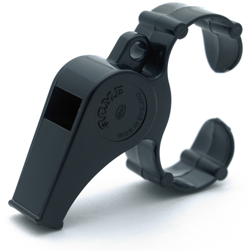 ACME477-660 FINGER GRIP Whistle Black One Size
