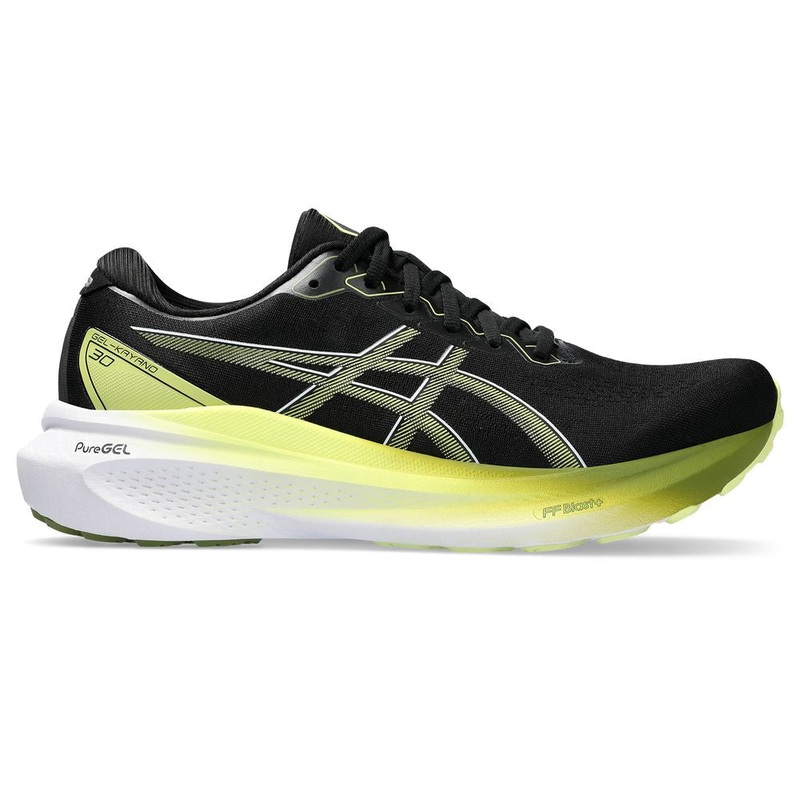 ASICS Gel-Kayano 30 Mens Running Shoes Black-Yellow US 7.5