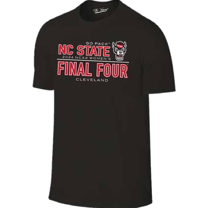 NC State Wolfpack 2024 Women’s Basketball Final Four Black T-Shirt Small