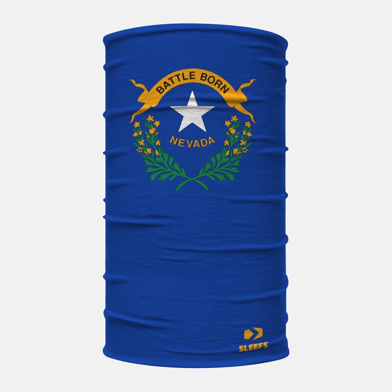 Nevada State Flag Neck Gaiter ONE SIZE Blue