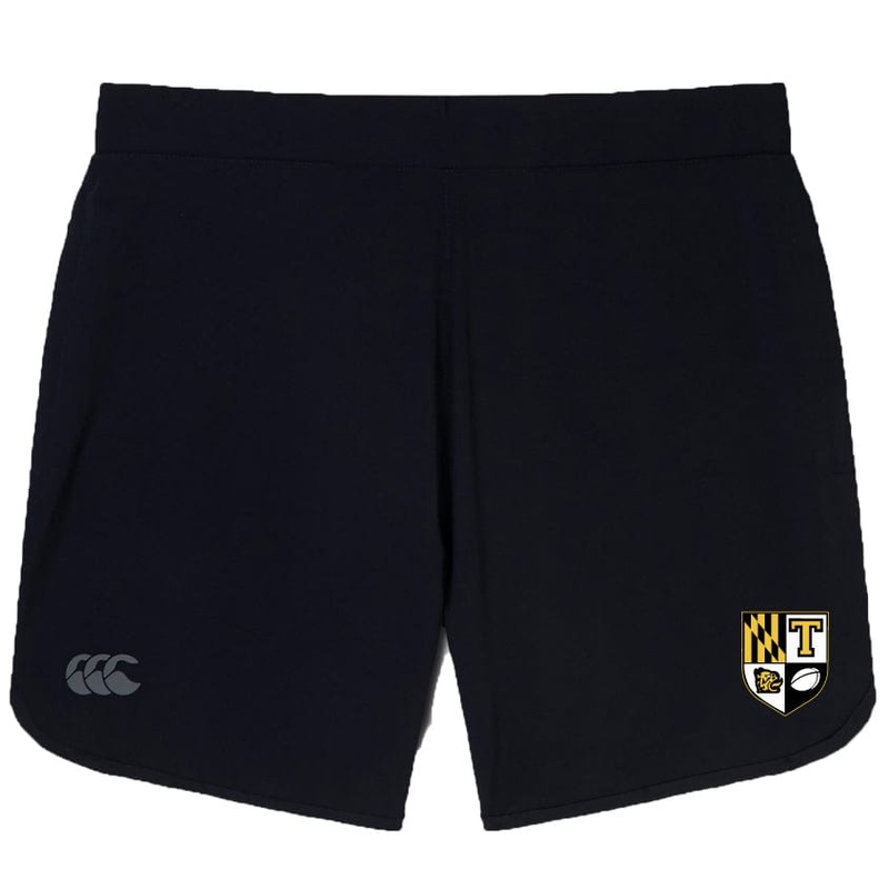 Towson University Rugby Elite Woven Short by Canterbury XS Black