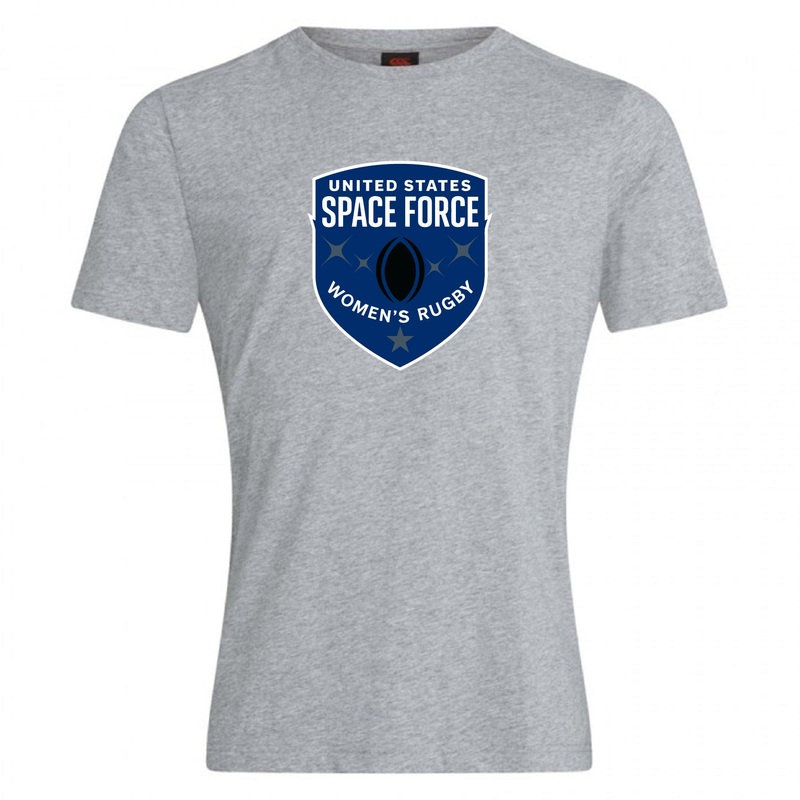 US Space Force Women’s Rugby Club Plain Tee by Canterbury Y4 Black