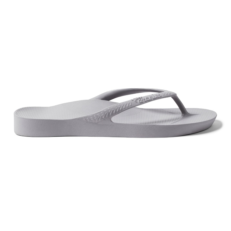 Archies Arch Support Thongs Grey US 4