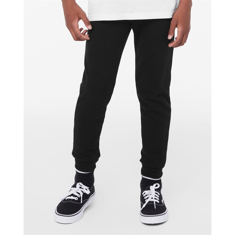 BELLA + CANVAS Youth Jogger Sweatpants Black S