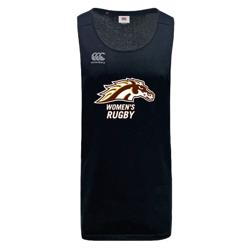 Western Michigan University Women’s Rugby Tempo Vapodri Singlet by Canterbury XS Black