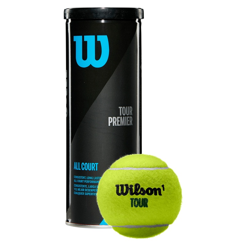 Wilson Tour Premier All Court 3 Ball Can Black One Size