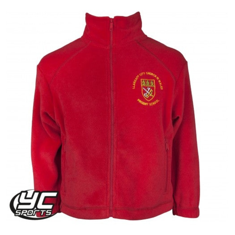 Llandaff City Church In Wales Primary School Red Fleece 3/4 RED