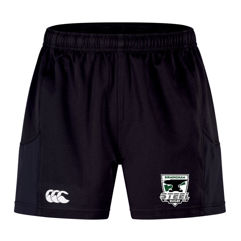 Birmingham Steel Rugby Advantage Short 2.0 by Canterbury 6 Black