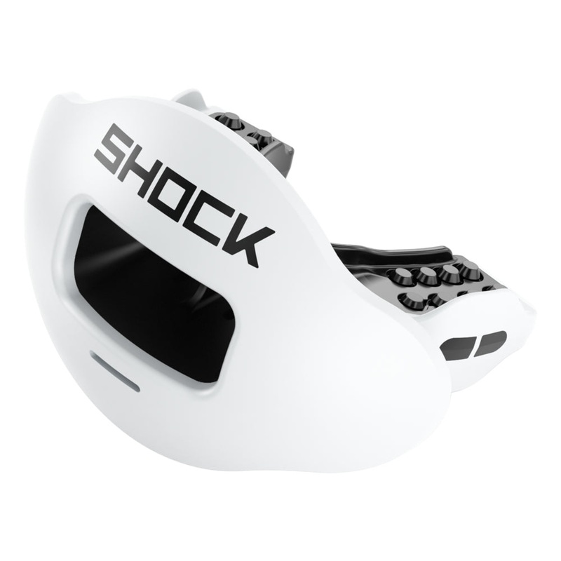 Max AirFlow Football Mouthguard White/Black OSFM