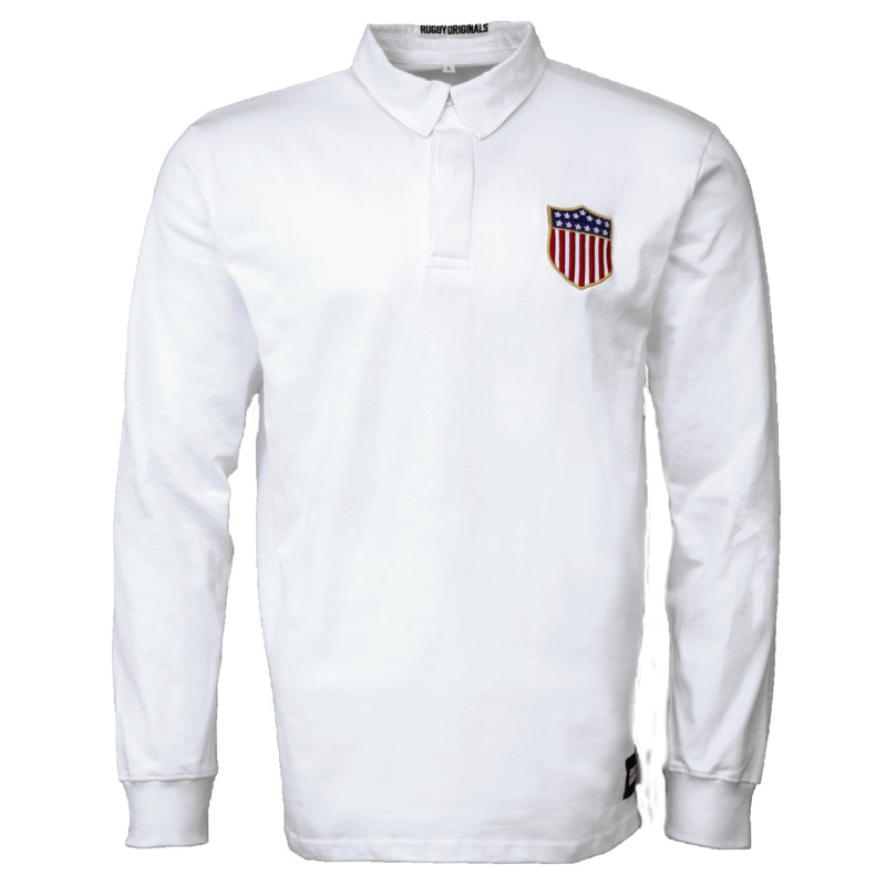 USA Rugby White Heritage Jersey by Rugby Originals XS White