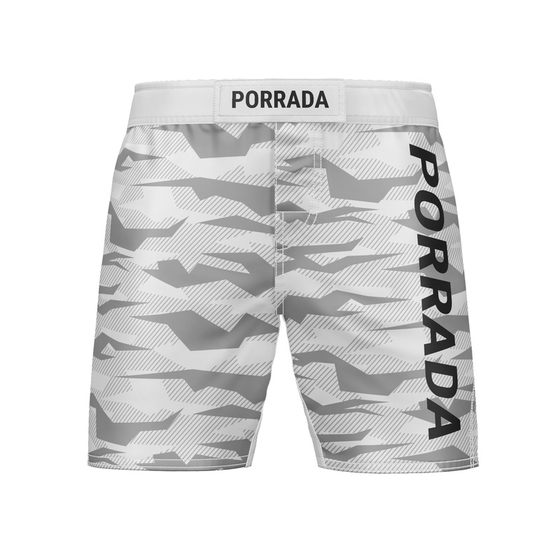 White Camo Fight Shorts XS