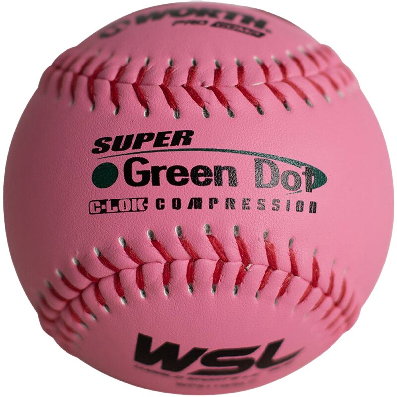 Worth Pink Pro Comp Super Gold Dot 11″ Slowpitch WSL Softballs DZ