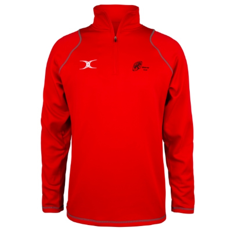 Ayrshire Clan RFC Junior’s Red Quest Mens 1/4 Zip Fleece 5 – 6 Yrs