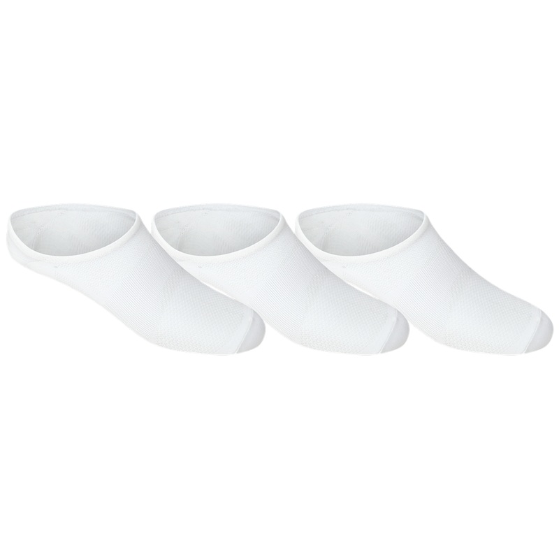ASICS Pace Invisible Socks 3 Pack White 4-8