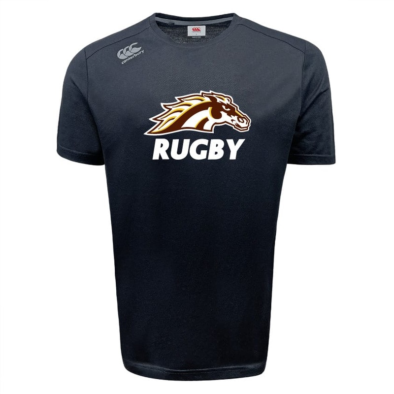 Western Michigan University Men’s Rugby Tempo Vapodri T-Shirt by Canterbury XS Black