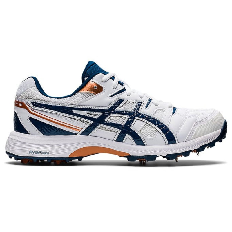 Asics Men’s Gel Gully 6 Cricket Shoe – White/Mako Blue US 8.5