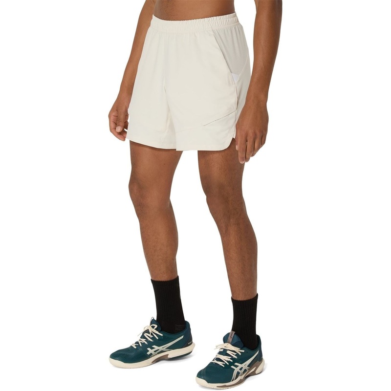 Asics Mens Match 7in Tennis Shorts Large Birch