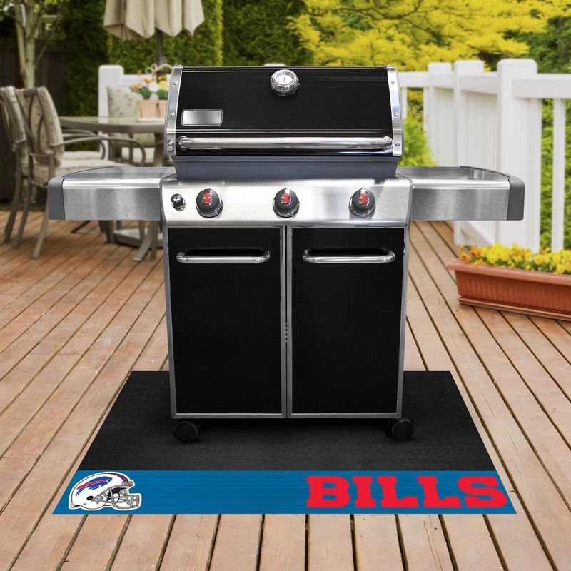 Fanmats Buffalo Bills Vinyl Grill Mat – 26″ x 42″