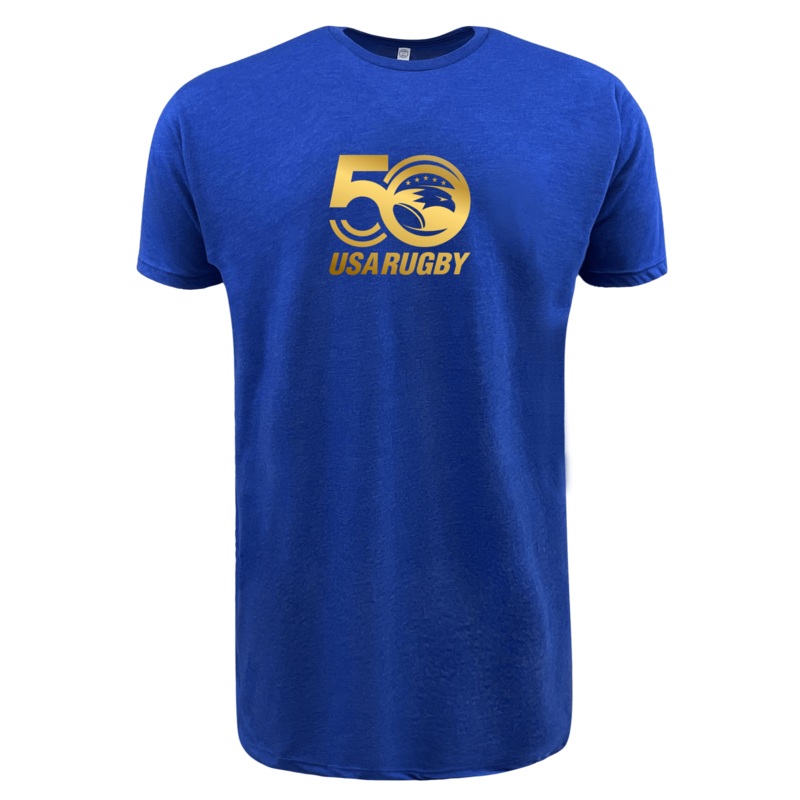 USA Rugby 50th Anniversary Supersoft T-Shirt S Black