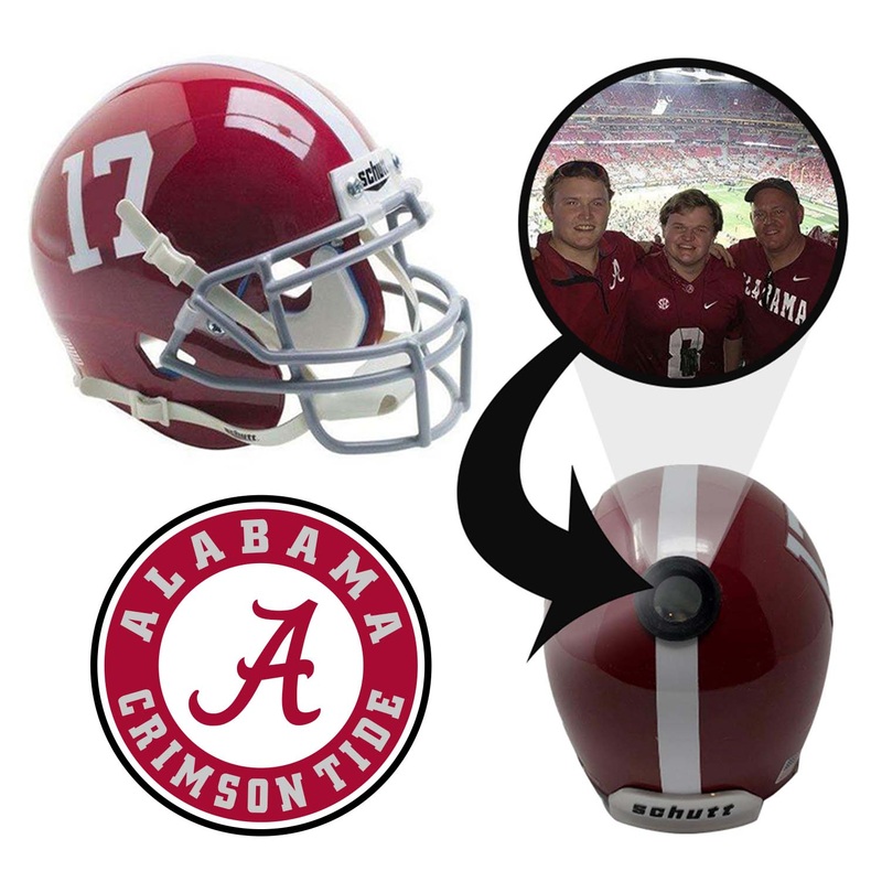 Alabama Crimson Tide College Football Collectible Mini Helmet – Picture Inside – FANZ Collectibles