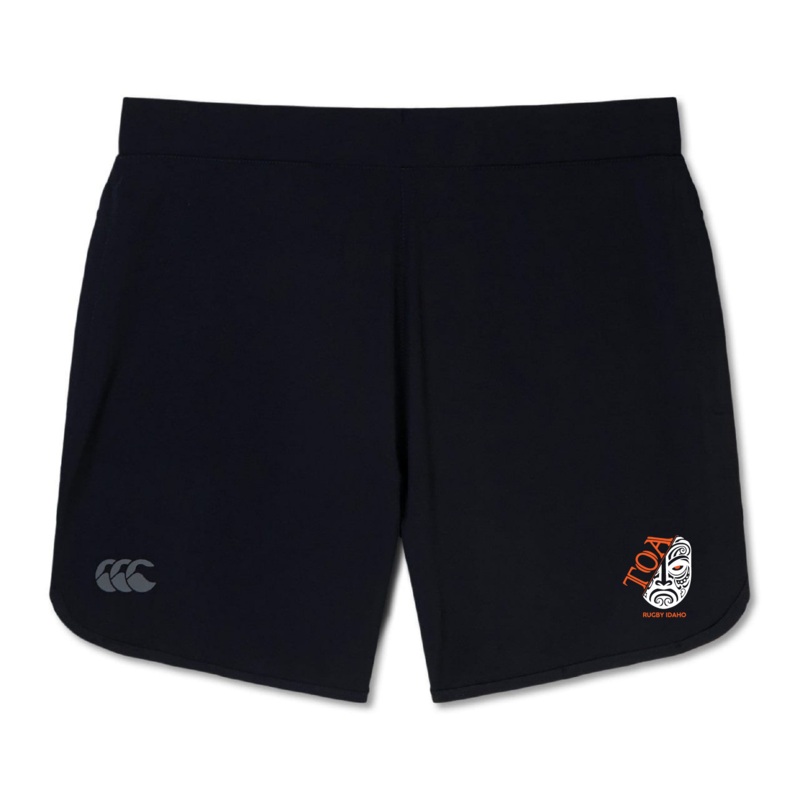 Toa Rugby Idaho Women’s Elite Woven Short by Canterbury 8 Black