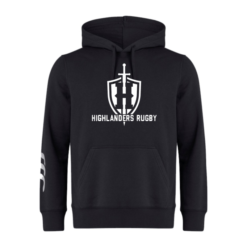 Highlanders Rugby NC Club Hoodie by Canterbury Y4 Black