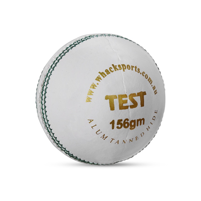 WHACK Test Leather Cricket Ball – 4 piece – 156gm – White 156gm White