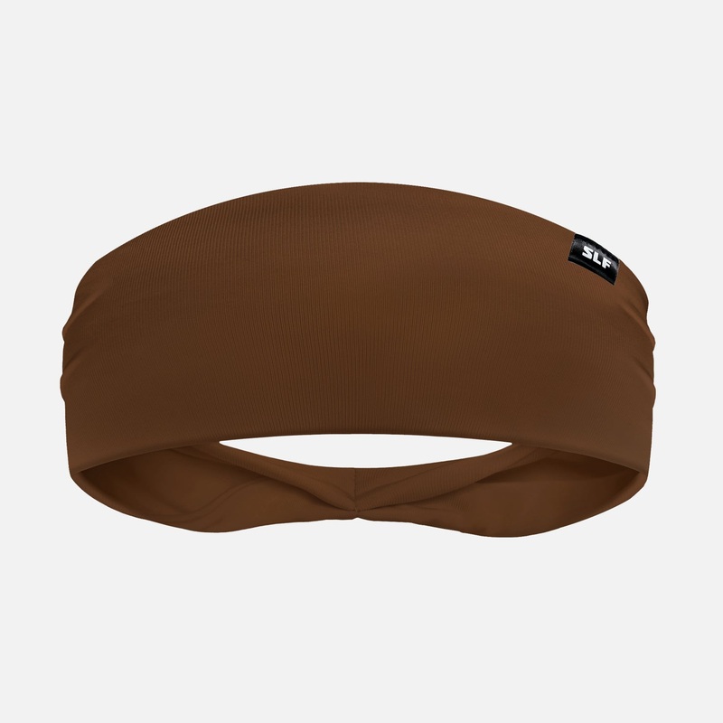 Hue Brown Headband ONE SIZE Brown