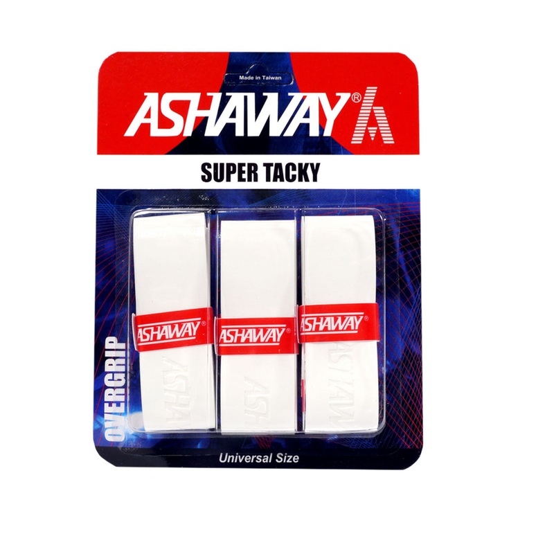 Ashaway Super Tacky Overgrips (3 Pieces) White 3 Pieces