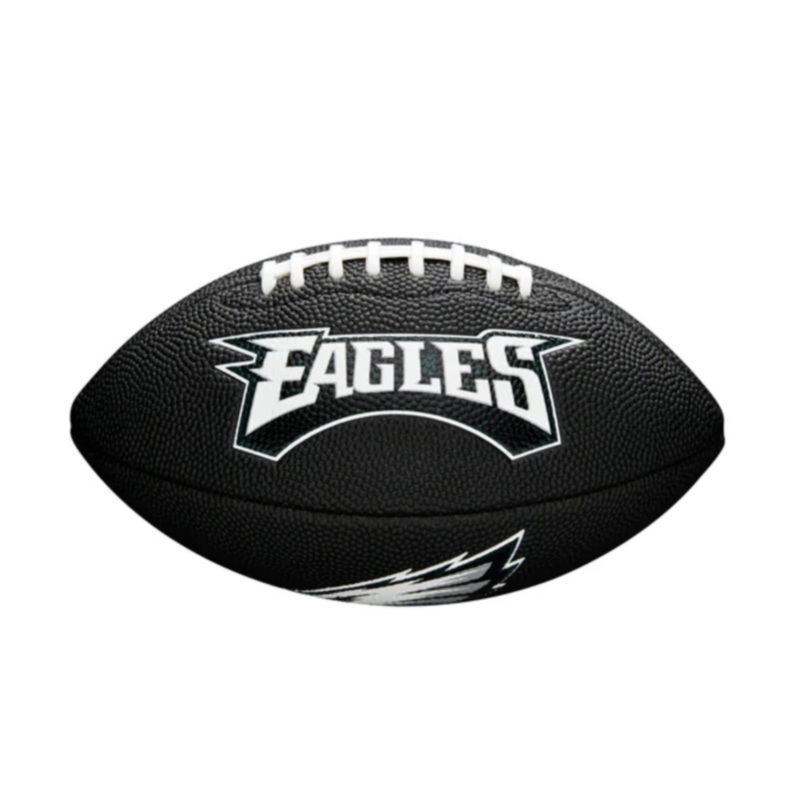 Wilson Mini NFL Team Soft Touch Football – Philadelphia Eagles Black MINI