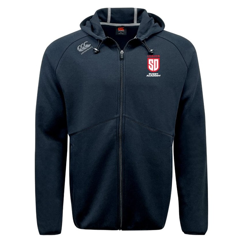 San Diego Legion Rugby Academy Tempo Vapodri Full-Zip Hoodie by Canterbury XS Black