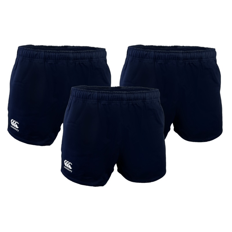 Canterbury Classics Rugged Drill Short 3-Pack Bundle 32 Black