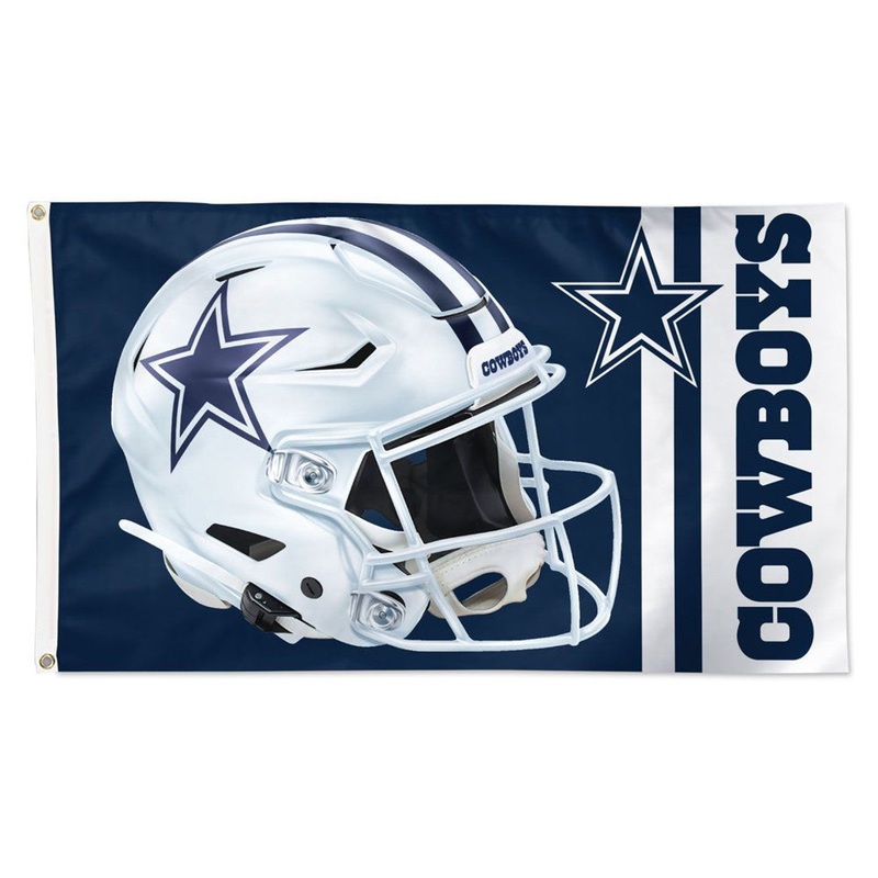 Wincraft Dallas Cowboys White Helmet Deluxe Style Flag 3×5