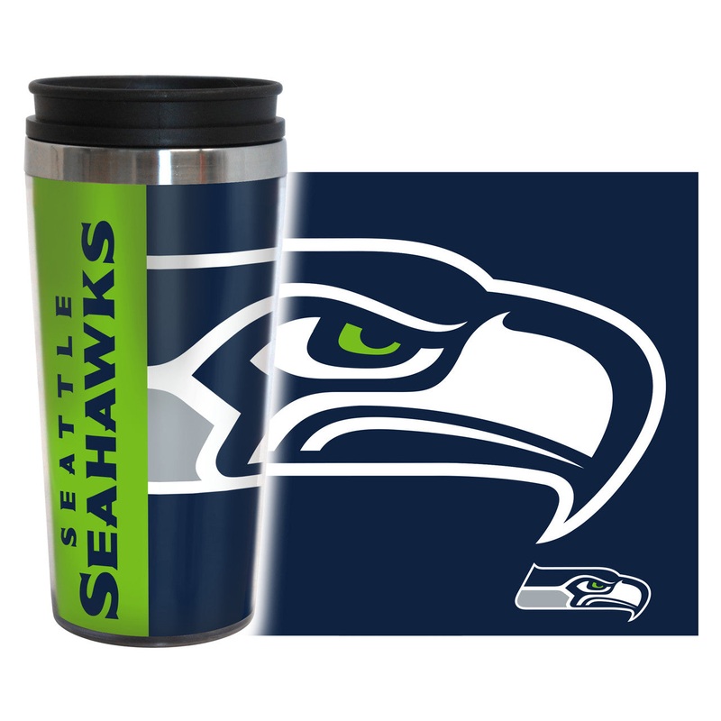 BOELTER Seattle Seahawks 14oz Full Wrap Hype Style Travel Mug