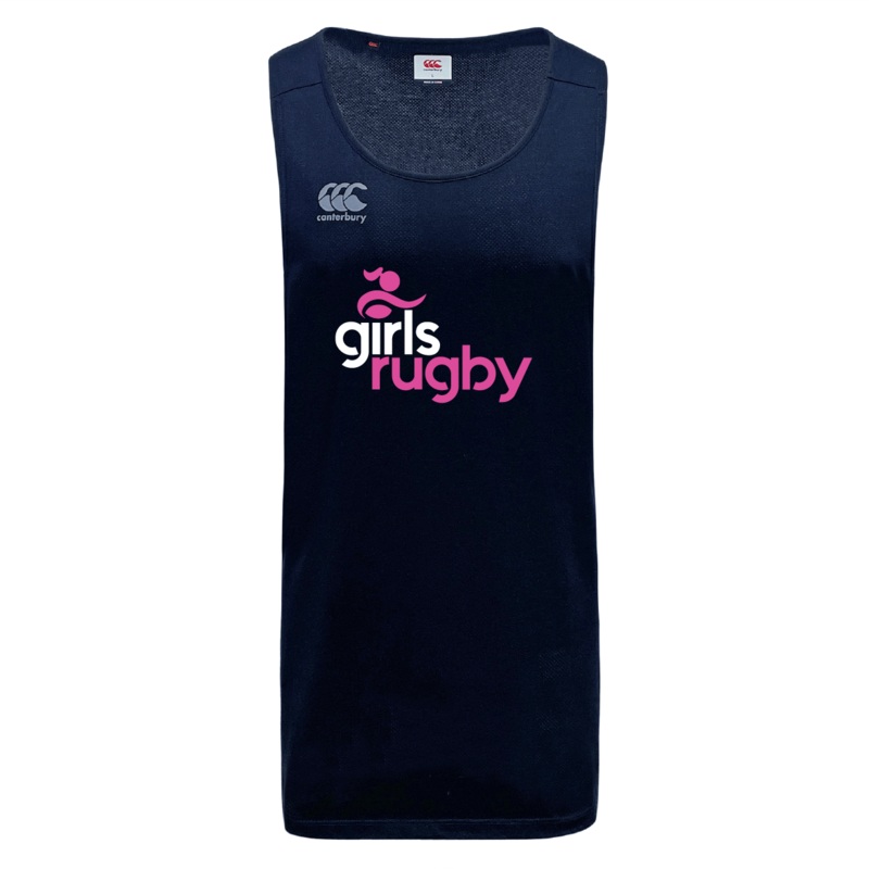 Girls Rugby Tempo Vapodri Singlet by Canterbury XS Grey