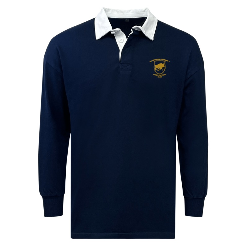 St Edwards University RFC Classic Long Sleeve Solid Rugby Jersey S Navy