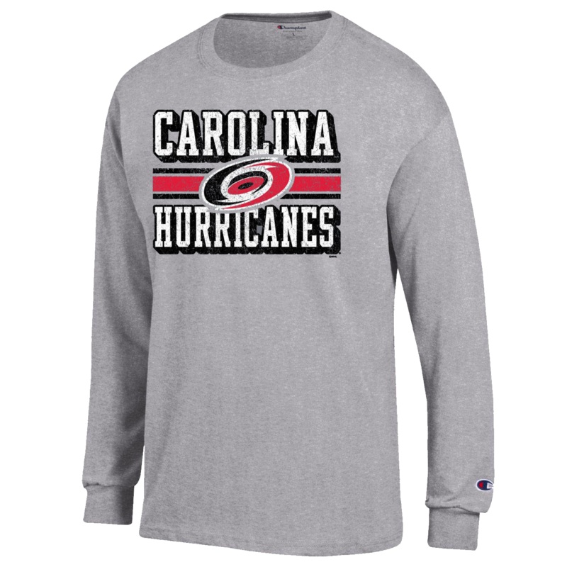 Carolina Hurricanes Grey Long Sleeve T-Shirt Small