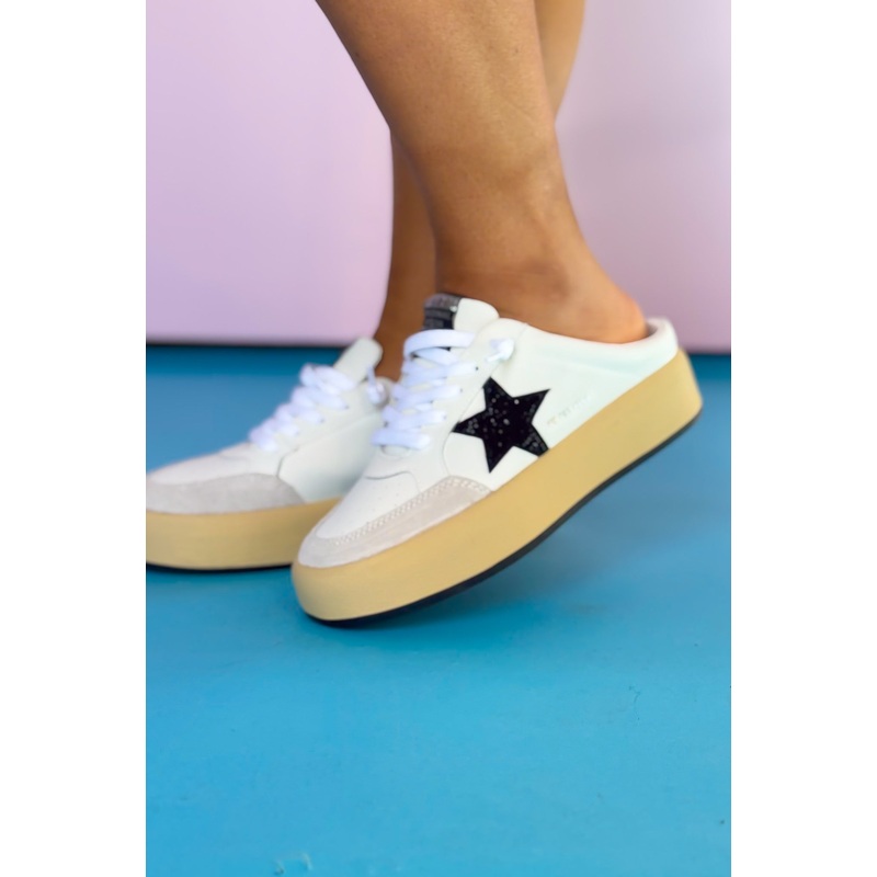 Vintage Havana White Platform Mule Sneakers *FINAL SALE* 5.5