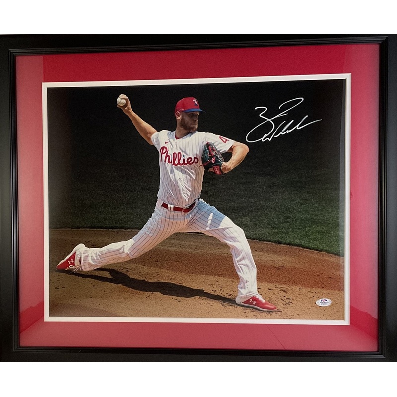 Zack Wheeler Philadelphia Phillies Autographed 16×20 Photo Framed