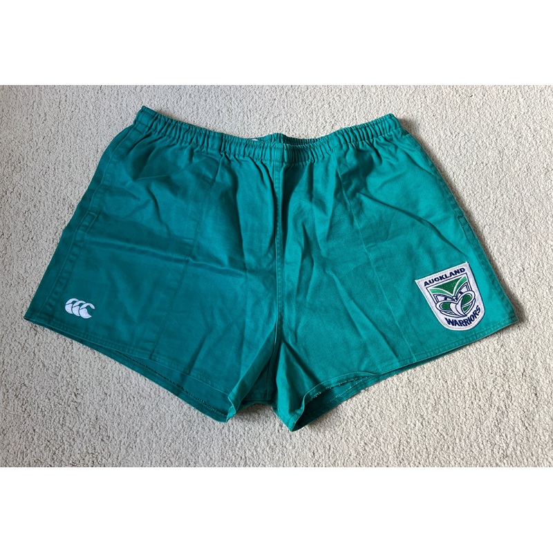 1996* Warriors Drill Cotton Training Shorts – L