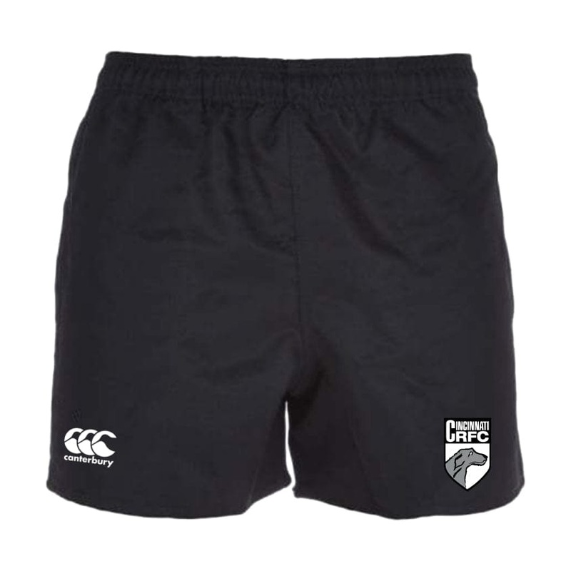 Cincinnati Wolfhounds Professional Polyester Rugby Short by Canterbury Y6 Black