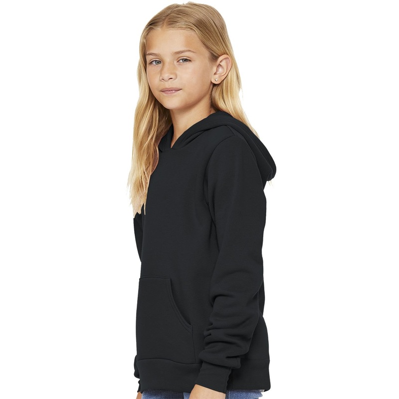 BELLA + CANVAS Youth Sponge Fleece Hoodie Mauve S