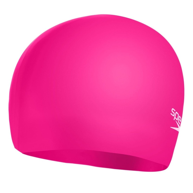Speedo Silicone Swimming Cap Juniors One Size Pink