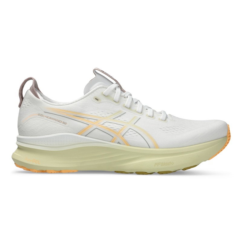 ASICS GEL-KAYANO 32 Mens Running Shoes White/Orange Glow US 7