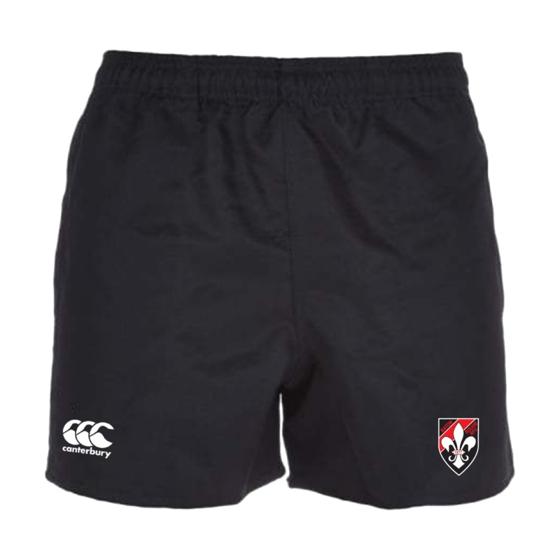 Baton Rouge RFC Professional Polyester Rugby Short by Canterbury Y6 Black