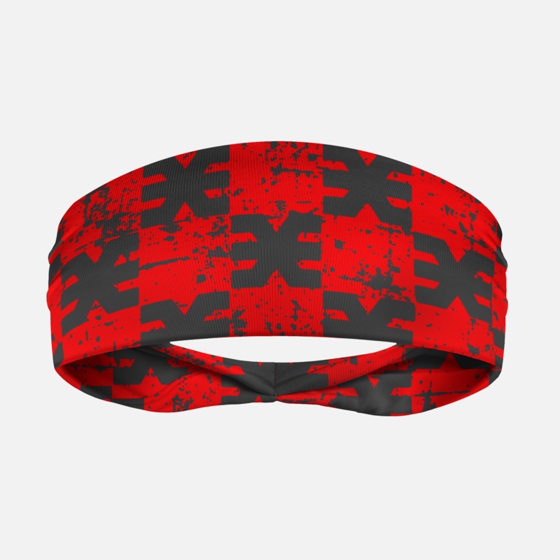 SLF Logo Pattern Red Headband ONE SIZE Red