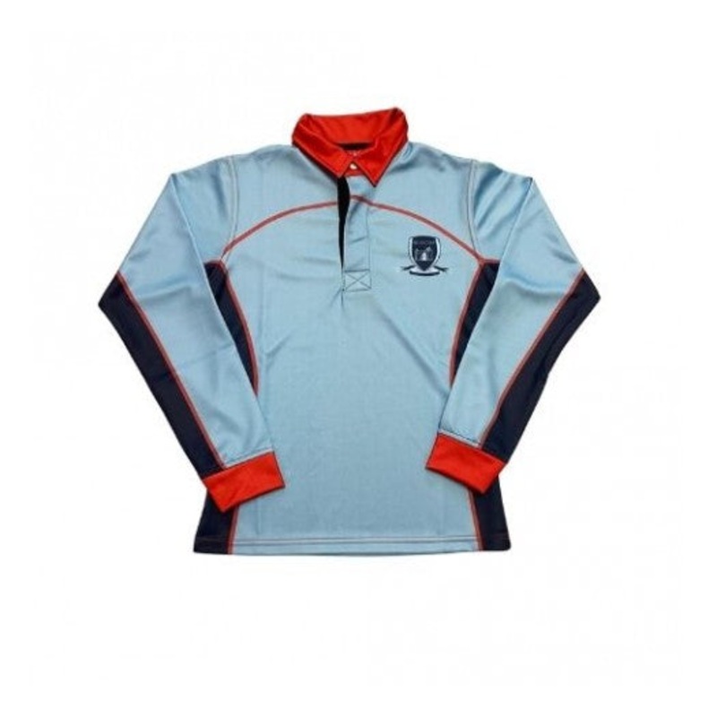 Ysgol Glantaf Rugby Jersey JS 9/10 SKY/NAV/RED