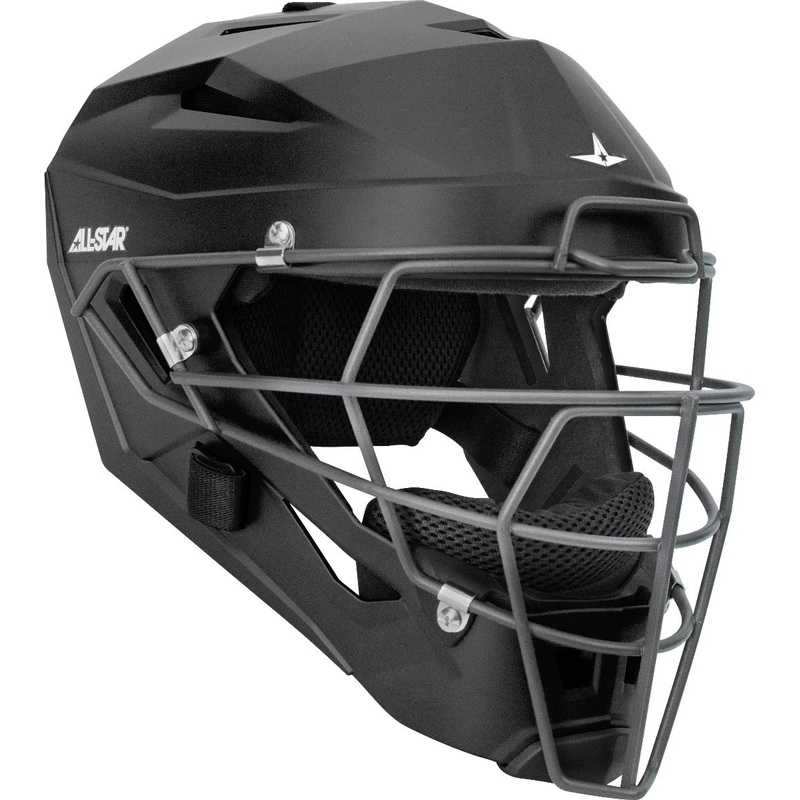 All-Star MVP5 Series Matte Deflexion Tech Catching Helmet BLACK L